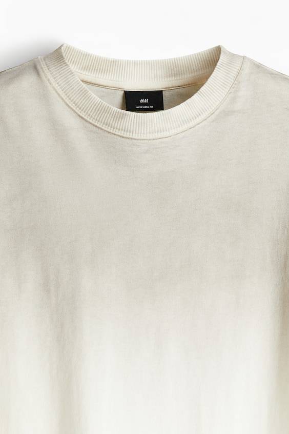 HM Bedrucktes T-Shirt in Oversized Fit Tiefpreis
