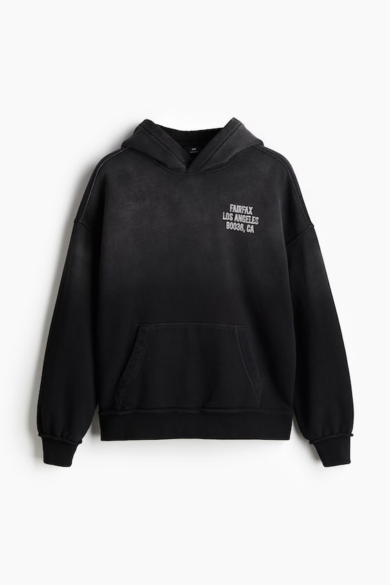 HM Bedruckter Hoodie in Oversized Fit Wochenangebot