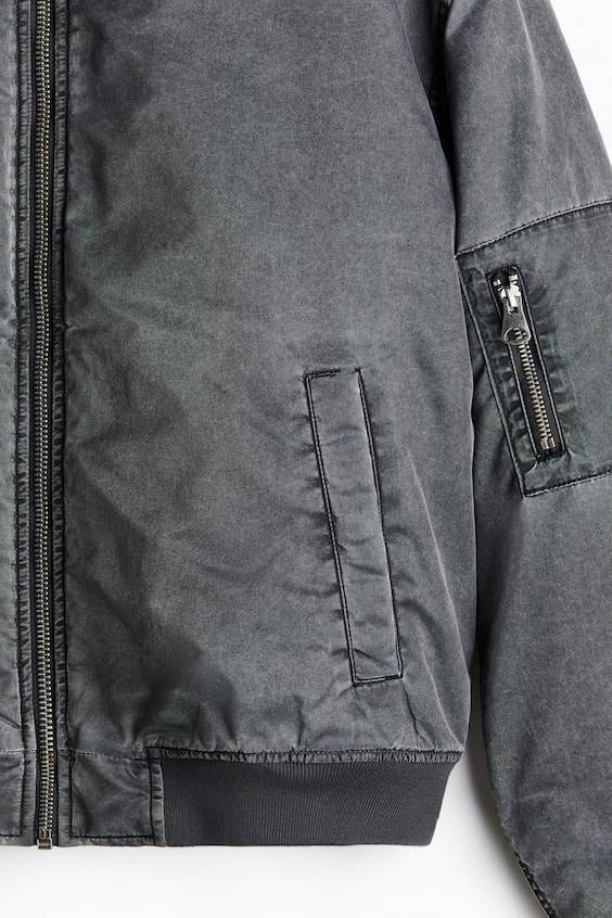 HM Oversized Pilotenjacke im Washed-Look Kostenlose Rückgabe