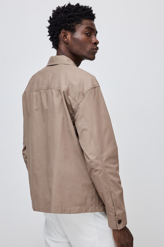HM Overshirt aus Twill in Regular Fit Vierteljährliche Förderung