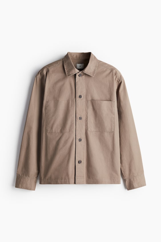 HM Overshirt aus Twill in Regular Fit Vierteljährliche Förderung