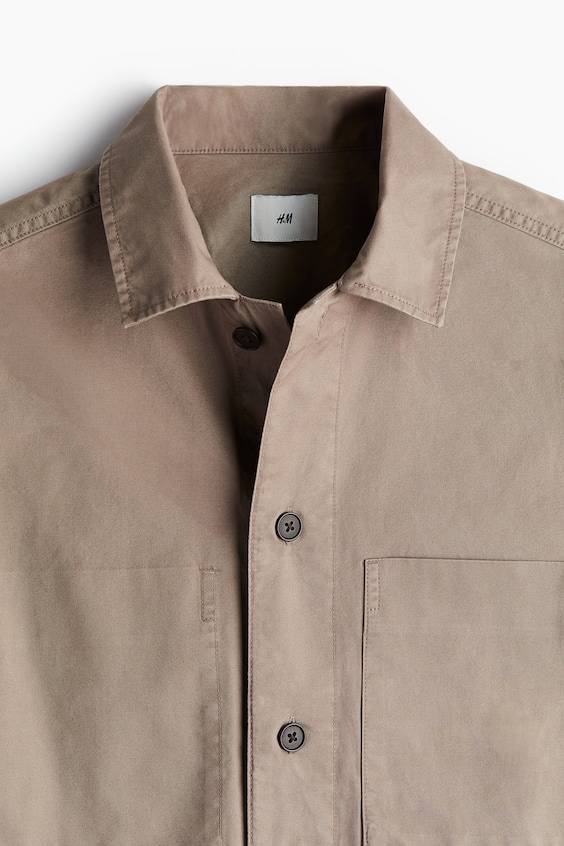 HM Overshirt aus Twill in Regular Fit Vierteljährliche Förderung