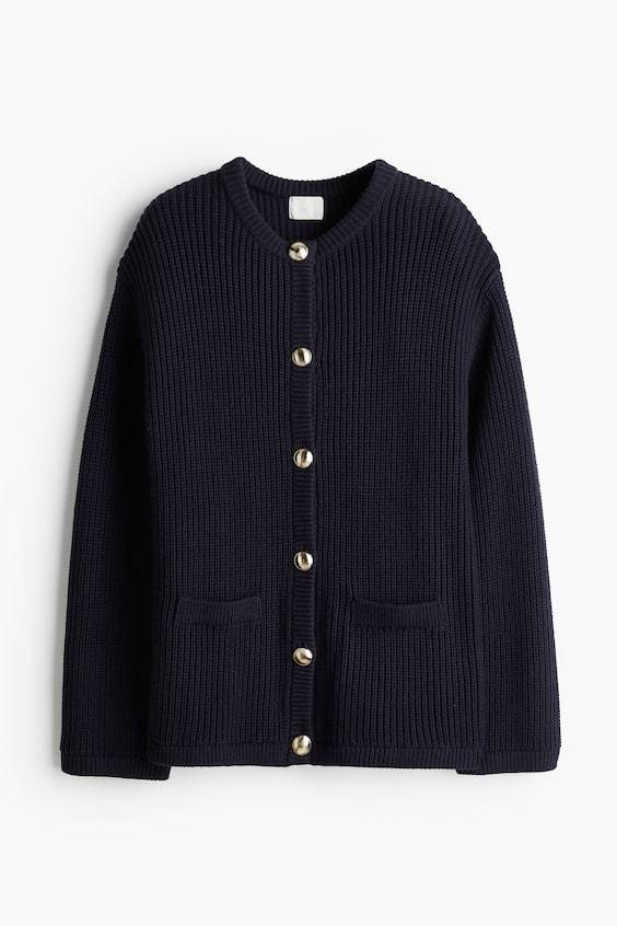 HM Cardigan in Rippstrick Riesige Rabatte