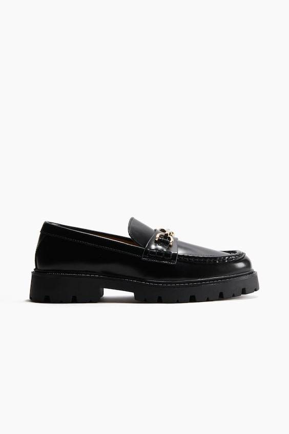 HM Chunky Loafer aus Leder 50% Rabatt mit kostenlosem Versand