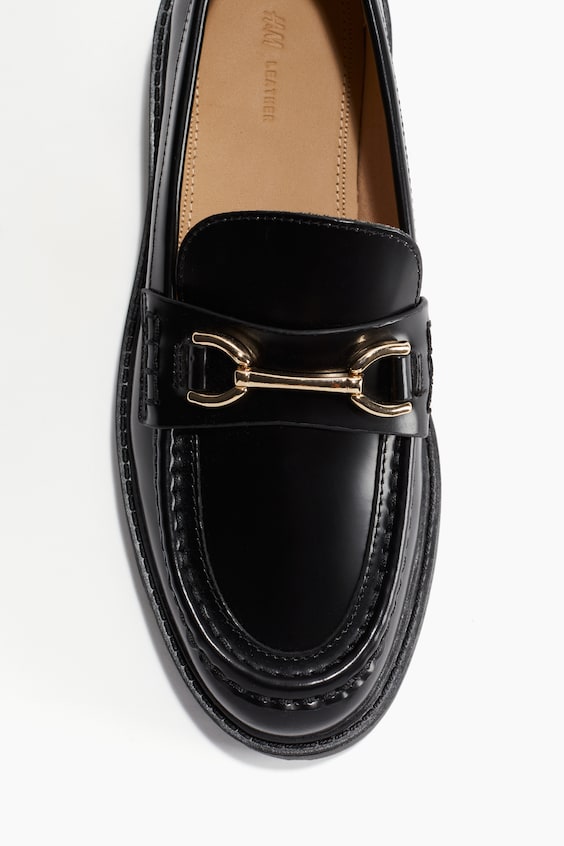 HM Chunky Loafer aus Leder 50% Rabatt mit kostenlosem Versand