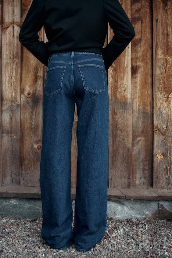 HM Wide High Jeans Clearance-Verkauf