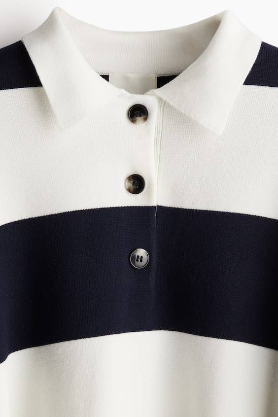 HM Polo-Pullover aus Feinstrick Speichern exportieren