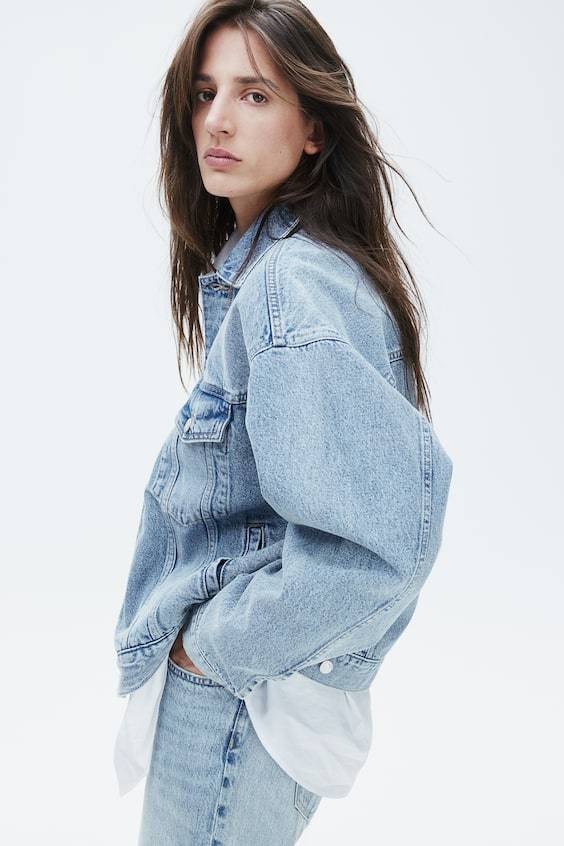 HM Oversized denim jacket Verkauf