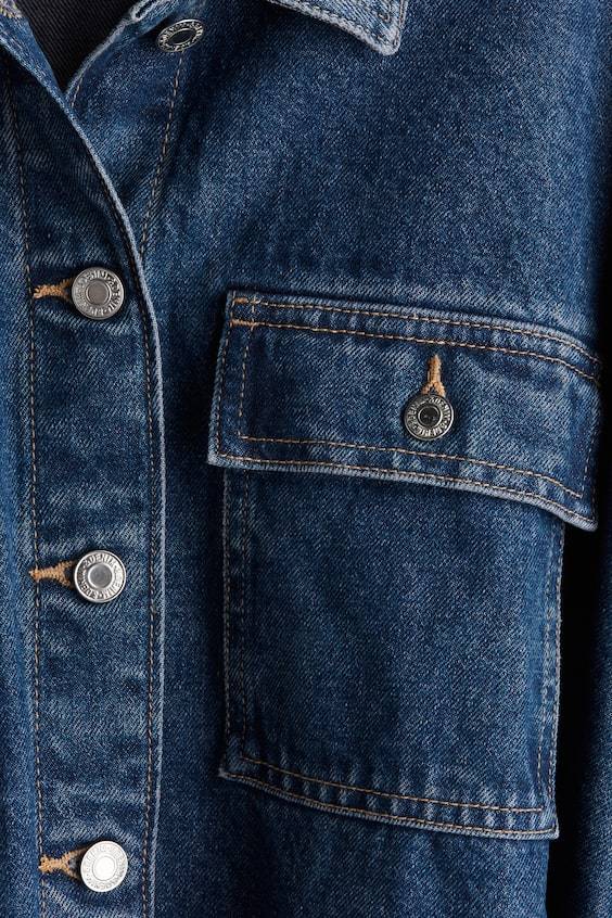 HM Denimjacke mit Bindegürtel Hotsell