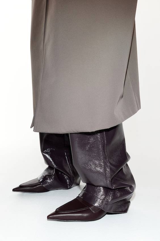 HM Straight coated trousers Meist gekauft