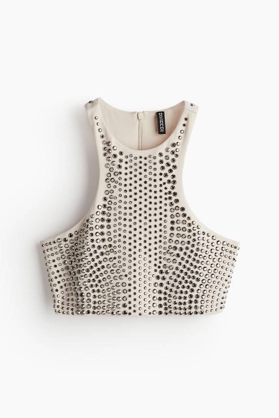 HM Studded crop top Kostenloser Versand