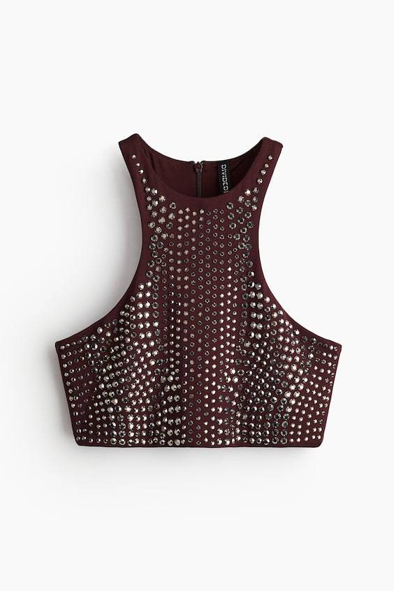 HM Studded crop top Rabatt