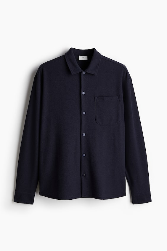 HM Hemd mit Struktur in Loose Fit Online
