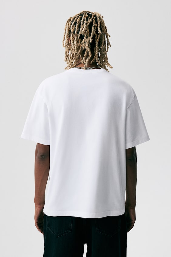 HM Bedrucktes T-Shirt in Loose Fit Begrenztes Angebot