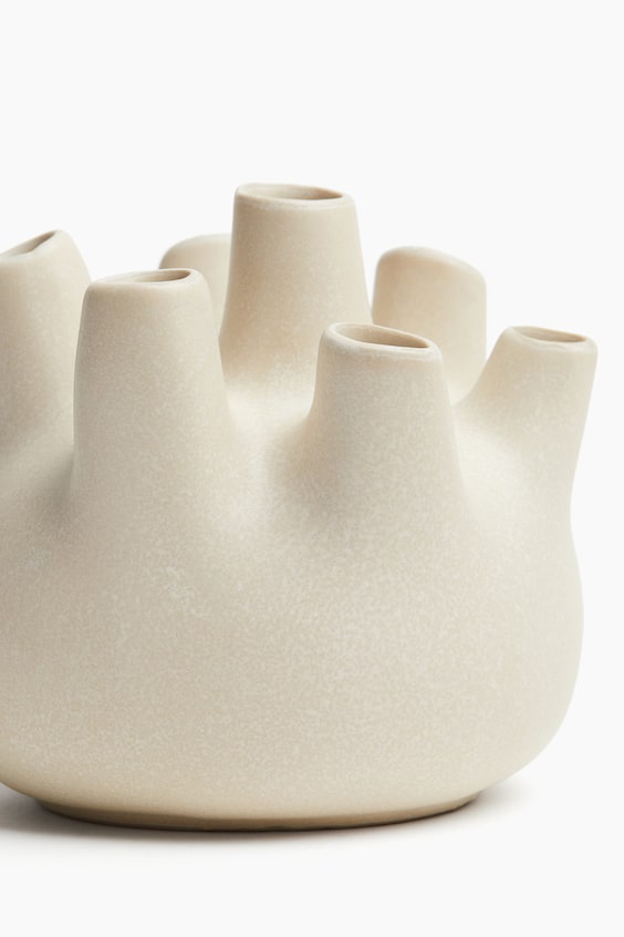 HM Kleine Vase aus Steingut Große Rabatte
