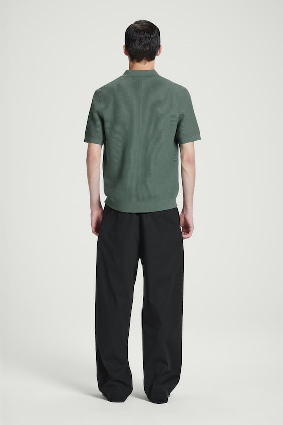 HM STRUKTURIERTES POLOSHIRT AUS STRICK Sonderangebot der Fabrik