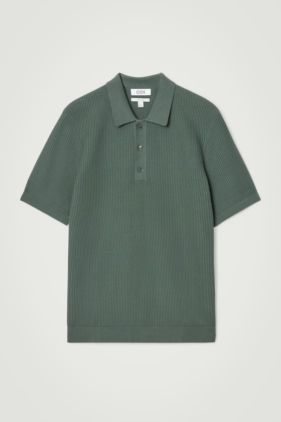 HM STRUKTURIERTES POLOSHIRT AUS STRICK Sonderangebot der Fabrik