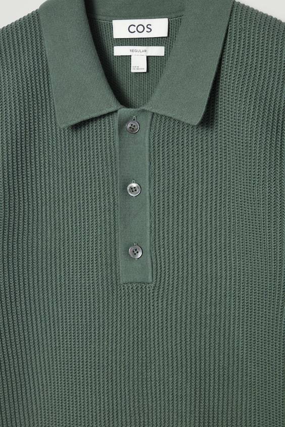 HM STRUKTURIERTES POLOSHIRT AUS STRICK Sonderangebot der Fabrik
