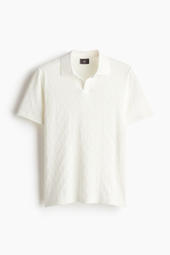 HM Strukturiertes Poloshirt in Slim Fit Vierteljährliche Förderung