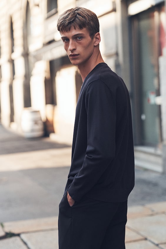 HM Feinstrick-Cardigan in Regular Fit Clearance-Verkauf