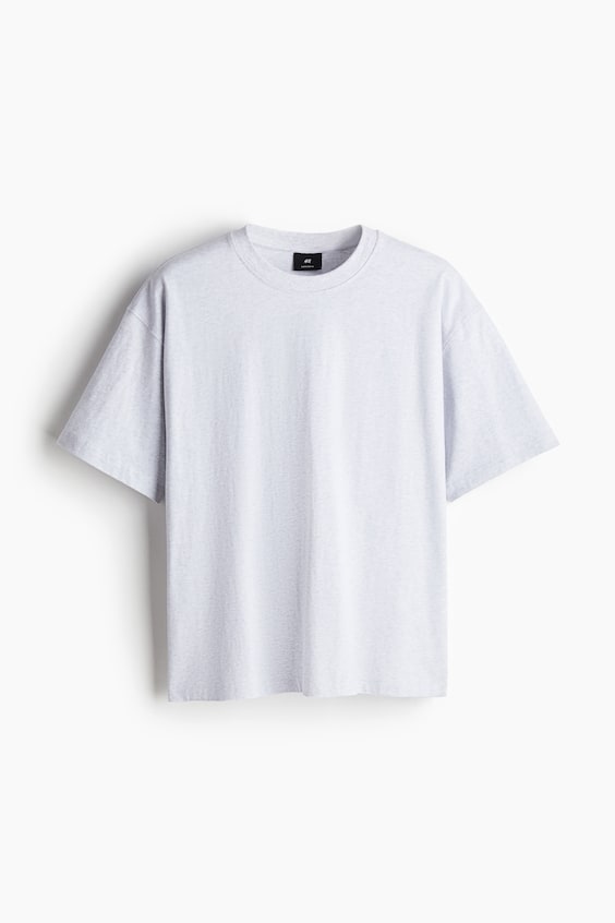 HM Baumwoll-T-Shirt in Oversize-Passform Im Verkauf