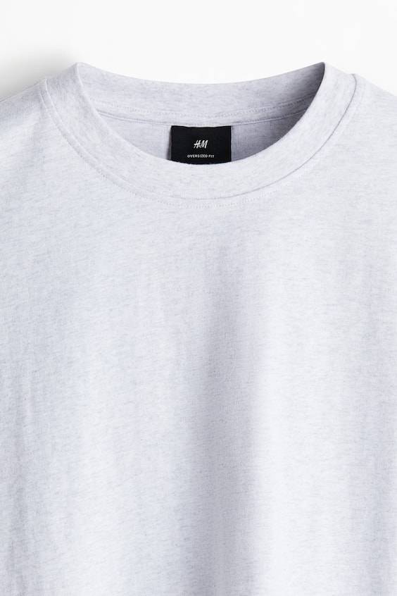HM Baumwoll-T-Shirt in Oversize-Passform Im Verkauf