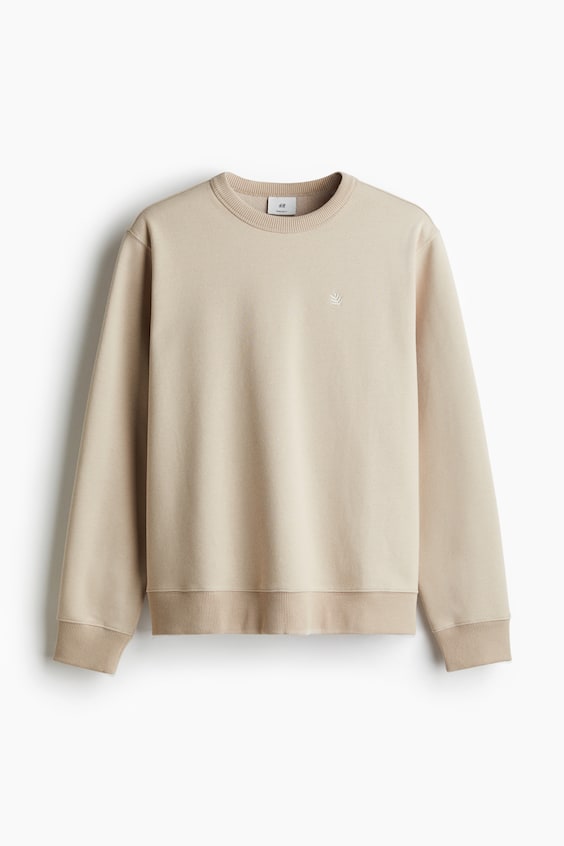 HM Sweatshirt mit Motivstickerei in Regular Fit Online