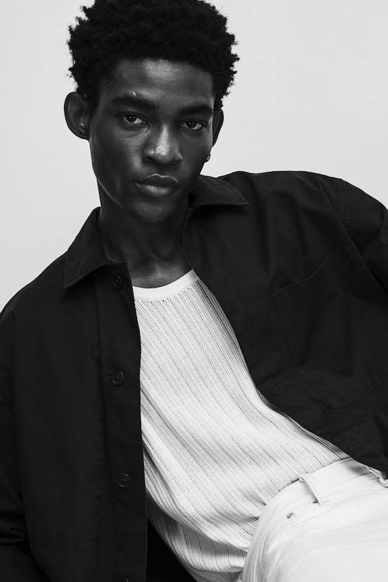 HM Overshirt aus Twill in Regular Fit Schlussverkauf