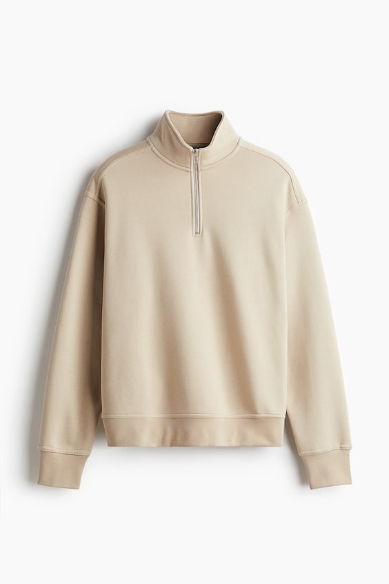 HM Sweatshirt mit Zipper in Loose Fit Fabrikpreis