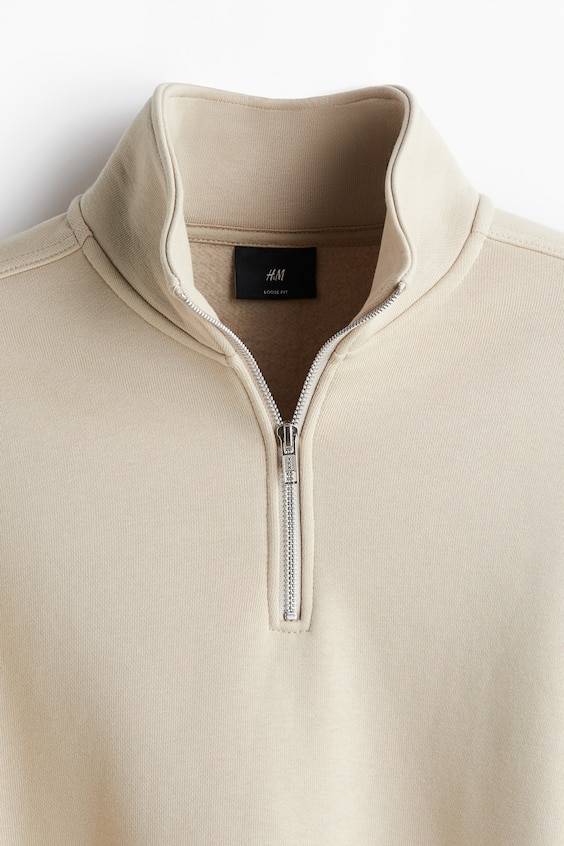 HM Sweatshirt mit Zipper in Loose Fit Fabrikpreis