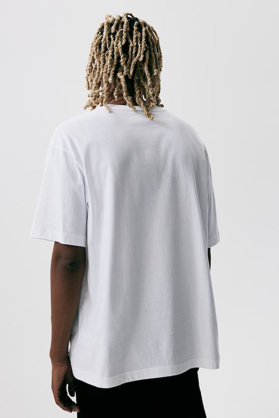 HM Bedrucktes T-Shirt in Loose Fit Top Angebot