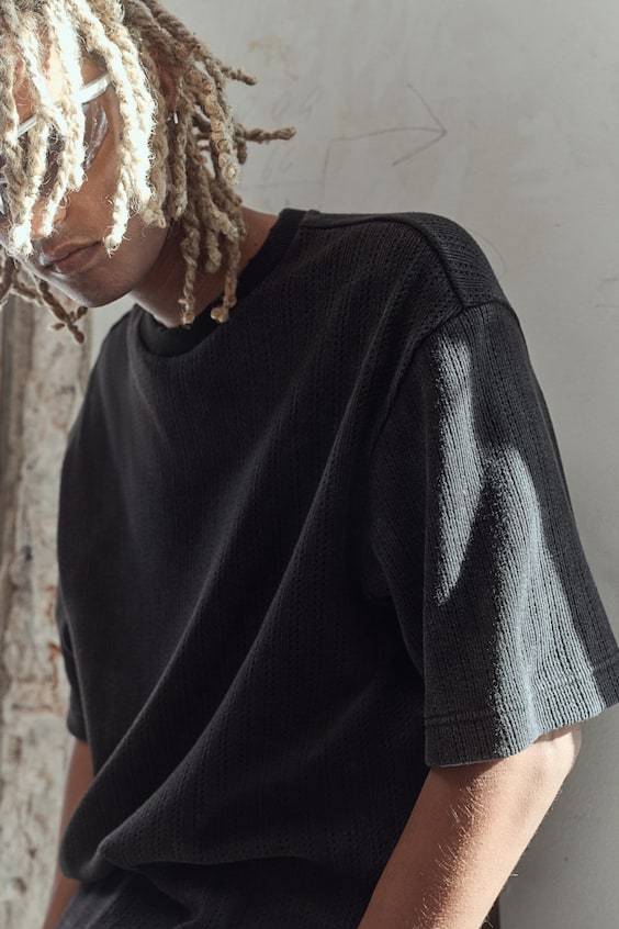 HM Kastiges T-Shirt aus Pointelle-Jersey Neuheiten