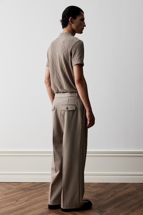 HM Strukturiertes Poloshirt in Slim Fit Riesige Ersparnisse