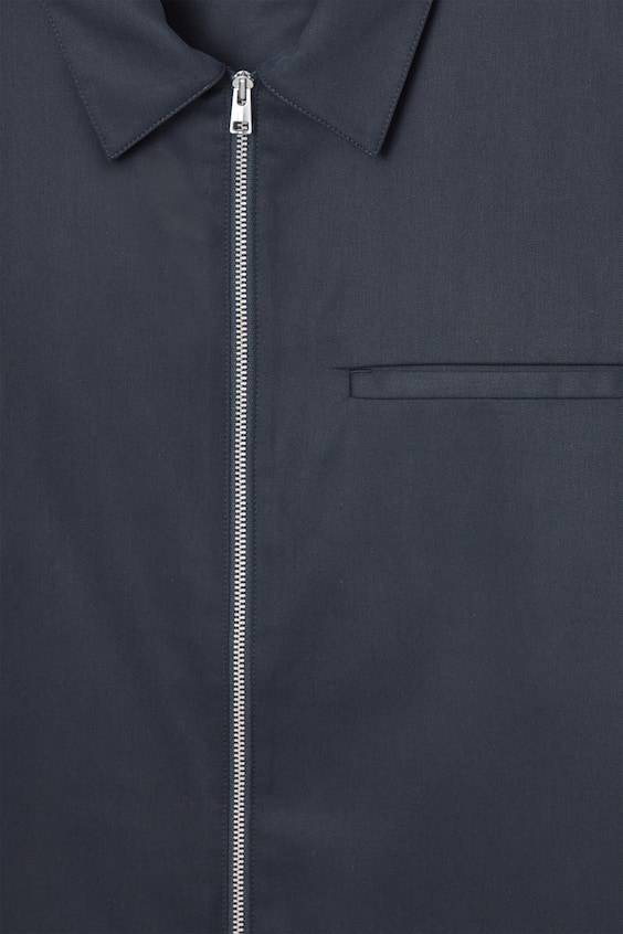 HM HEMDJACKE AUS TWILL MIT REISSVERSCHLUSS Letzte 3 Tage