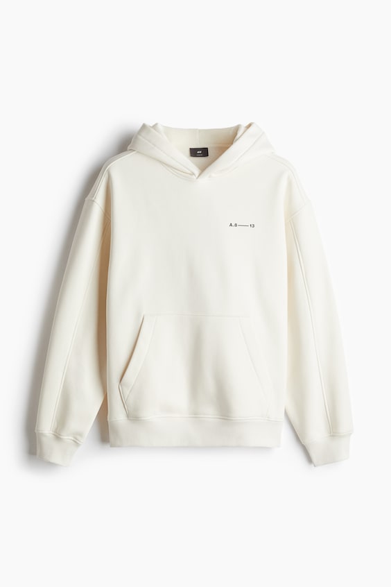 HM Bedruckter Hoodie in Oversized Fit Nur noch ein Tag übrig