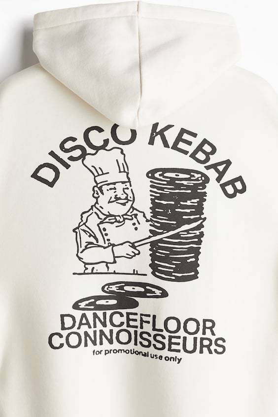 HM Bedruckter Hoodie in Oversized Fit 50% Rabatt für begrenzte Zeit