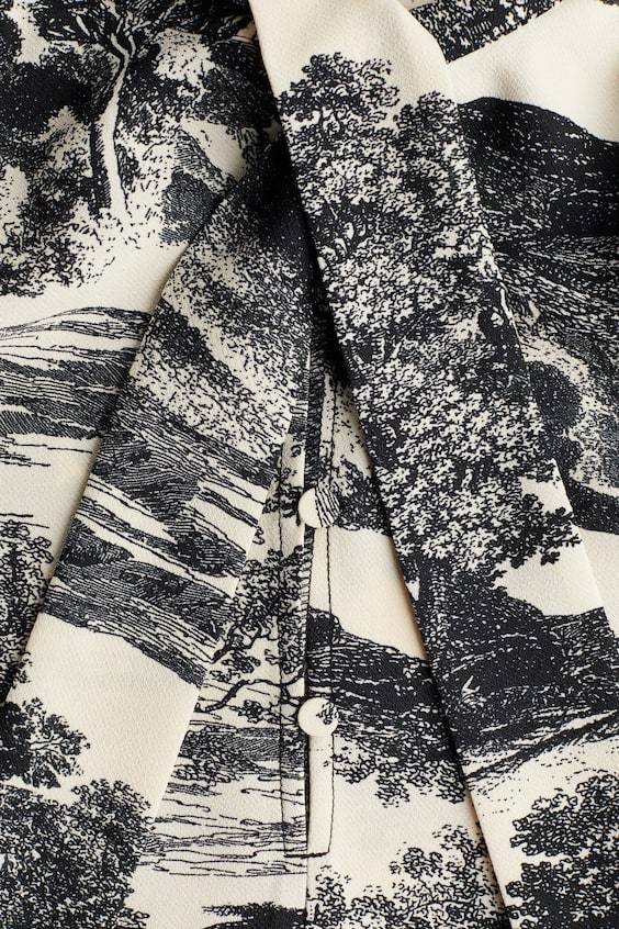 HM Kleid mit Bindekragen Schlussverkauf