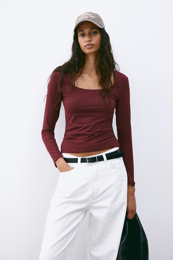 HM Langarmshirt aus Jersey Vatertagsangebot