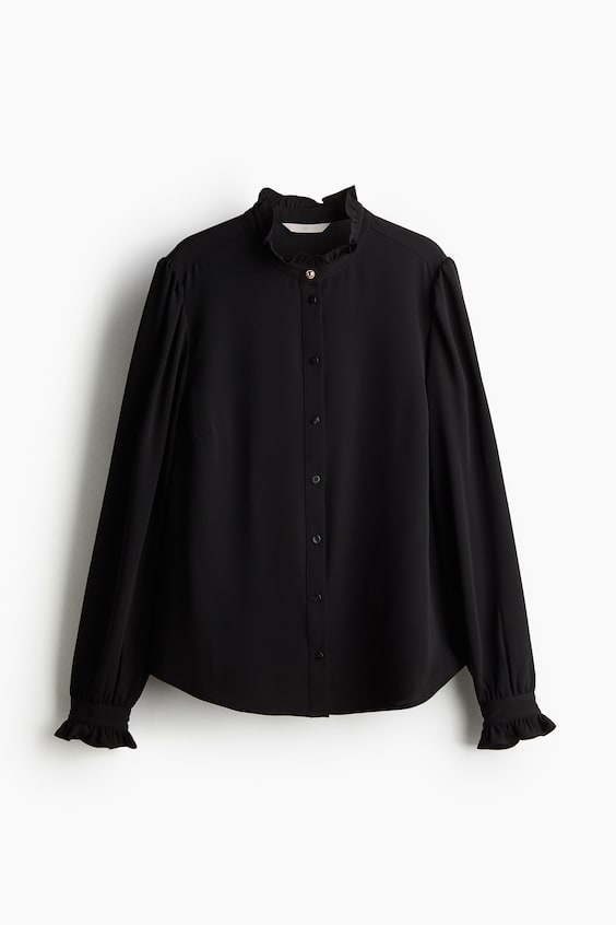 HM Bluse mit Volants Neueste Mode