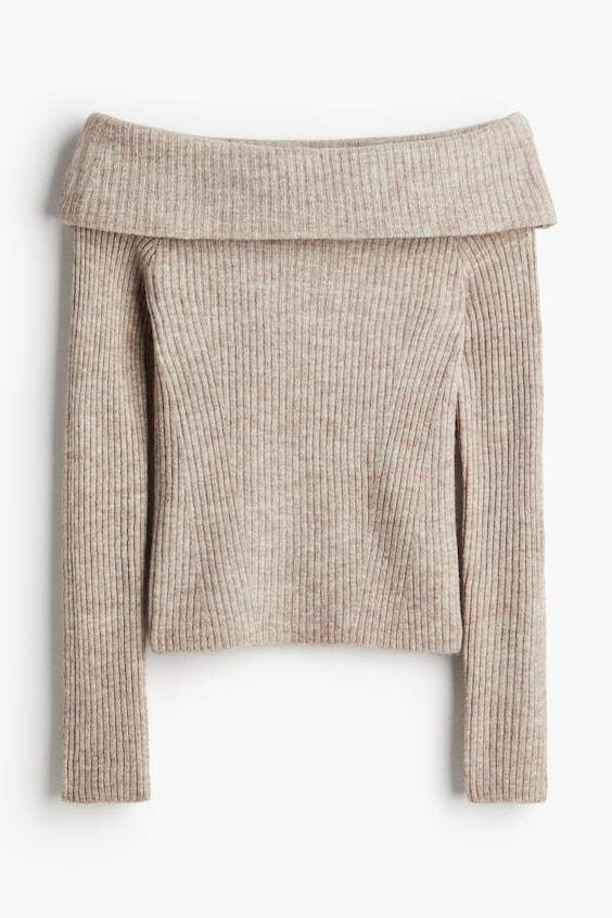 HM Schulterfreier Pullover Neueste Stile