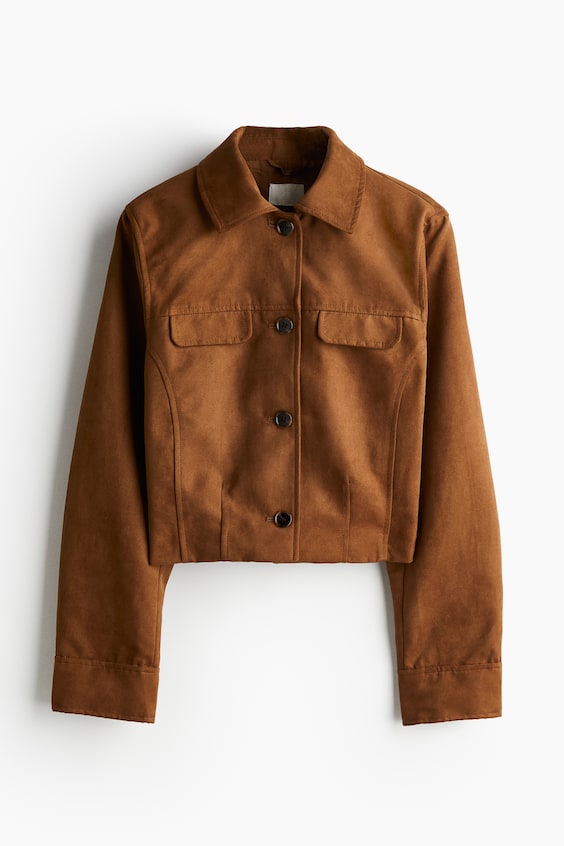 HM Jacke aus einem angerauten Stoff Bis zu 50% Rabatt