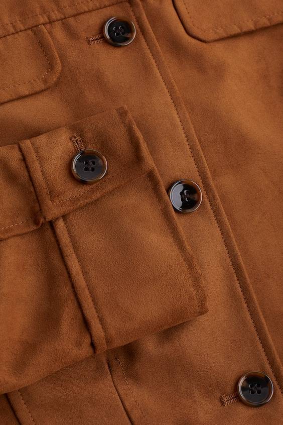 HM Jacke aus einem angerauten Stoff Bis zu 50% Rabatt