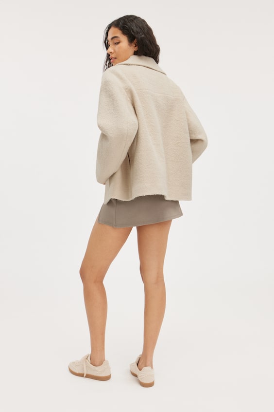HM Einreihige Jacke aus Wollmischung Bis zu 65% Rabatt