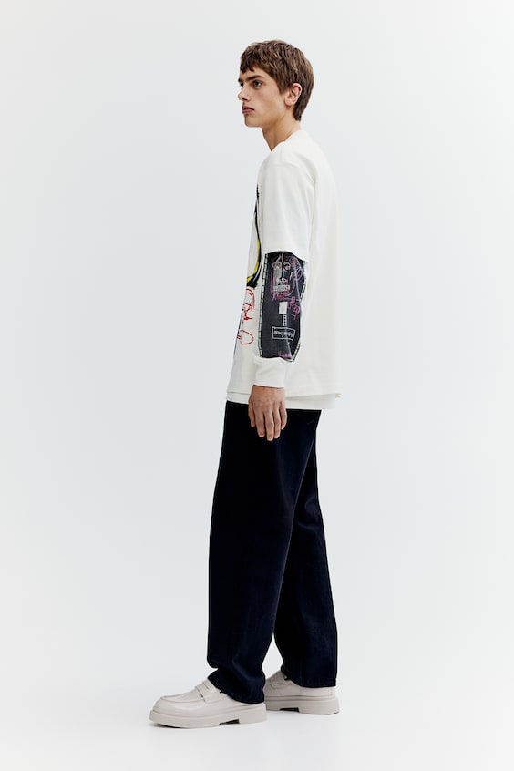 HM Baumwoll-T-Shirt in Relaxed Fit Speichern exportieren