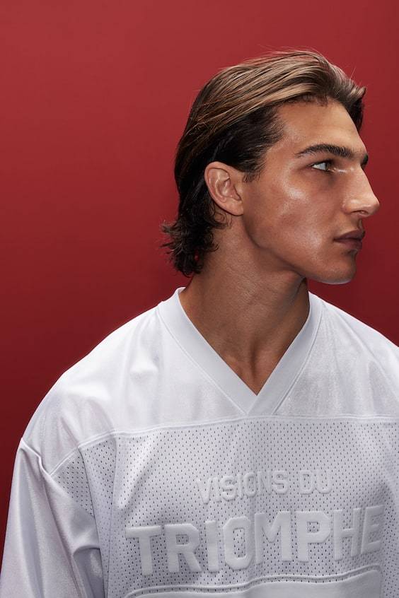 HM Loose Fit Printed sports top in DryMove™ 50% Rabatt für begrenzte Zeit
