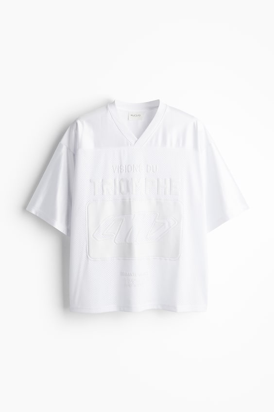 HM Loose Fit Printed sports top in DryMove™ 50% Rabatt für begrenzte Zeit