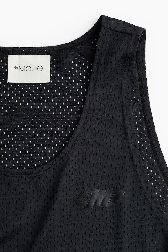 HM Oversized Fit Printed sports vest top in DryMove™ Rabatte dieses Monats