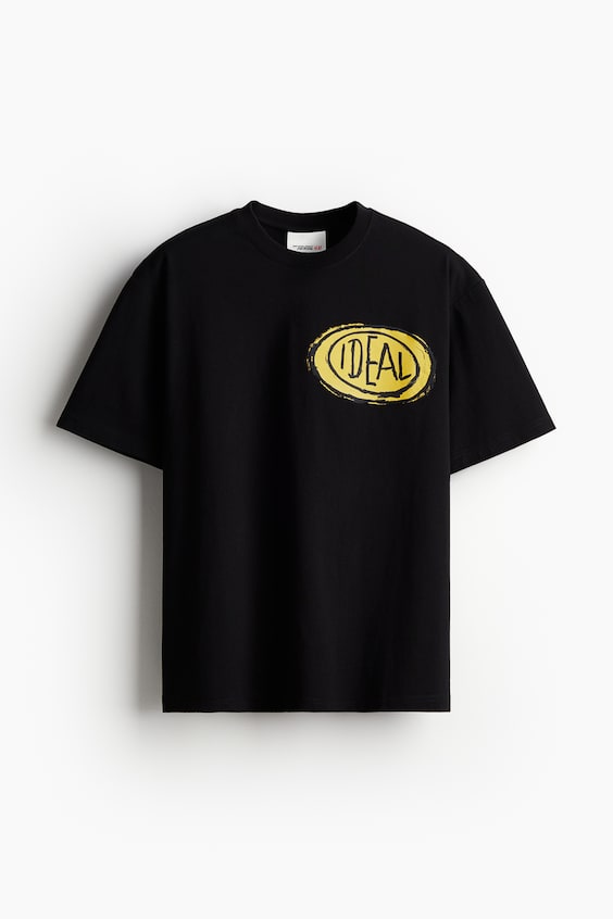 HM Baumwoll-T-Shirt in Relaxed Fit Kostenloser Versand