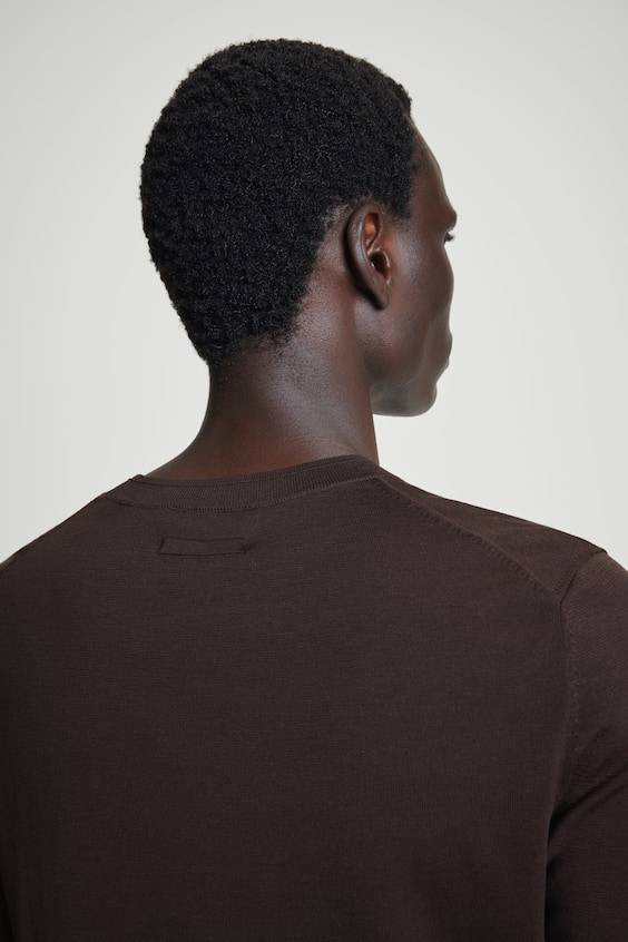 HM SCHMAL GESCHNITTENES STRICK-T-SHIRT AUS SEIDE Sonderangebot