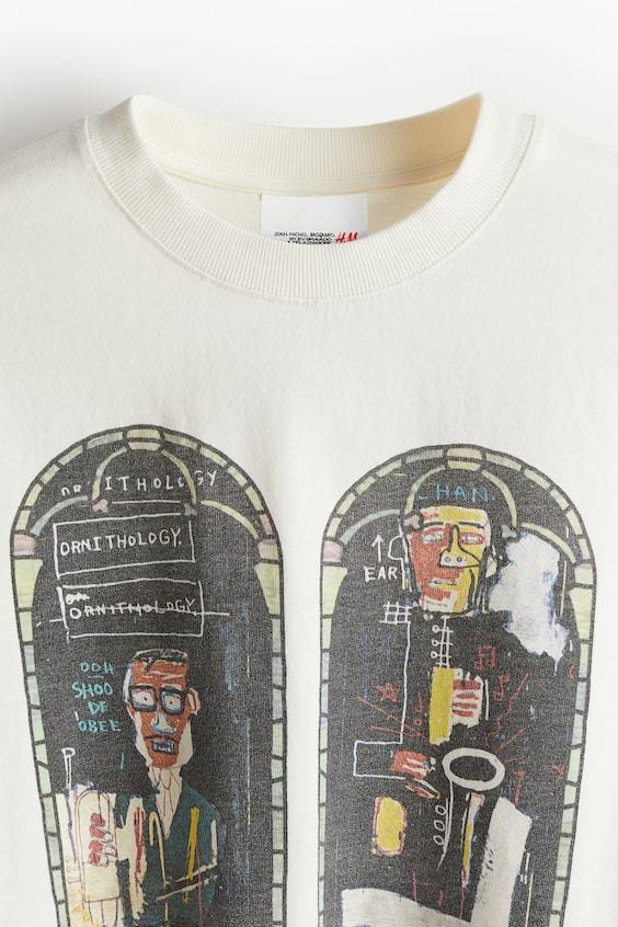HM Langarmshirt aus Baumwolle in Oversized Fit Großer Ausverkauf